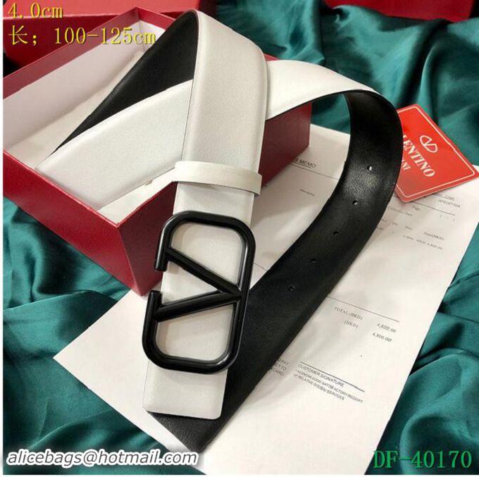 Inexpensive Valentino Width 4cm Togo Leather VLOGO Belt V7174