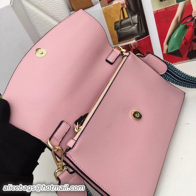 Luxury Prada Calf leather shoulder bag 66138 pink