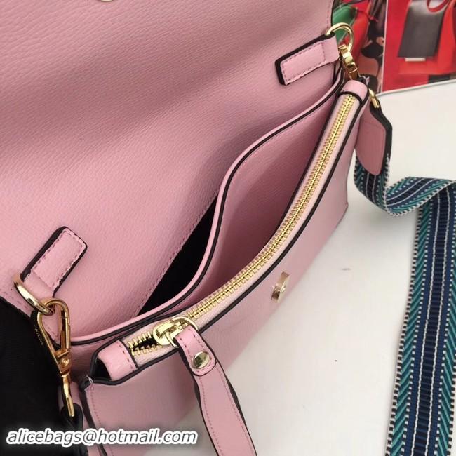Luxury Prada Calf leather shoulder bag 66138 pink