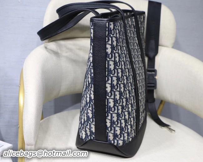 Luxury DIOR TOTE BAG IN EMBROIDERED CANVAS C1333 black