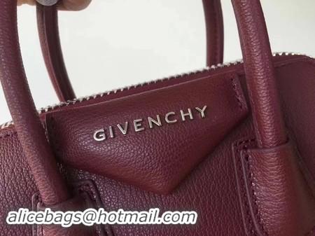 New Design Givenchy Antigona Bag Calfskin Leather G9982 wine