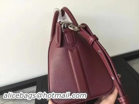 New Design Givenchy Antigona Bag Calfskin Leather G9982 wine