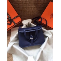 Stylish Hermes Original Halzan mini bag H069523 blue