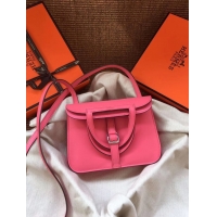 Discount Hermes Original Halzan mini bag H069523 rose azalee