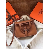 Sumptuous Hermes Original Halzan mini bag H069523 brown