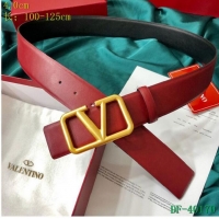 Discount Valentino Width 4cm Togo Leather VLOGO Belt V7175