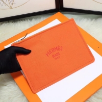 New Stylish Hermes Cosmetic Bag H3700 Orange