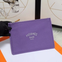Good Looking Hermes Cosmetic Bag H3700 Purple