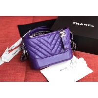 Buy Classic Chanel gabrielle small hobo bag A91810 purple