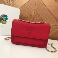 Unique Style Prada Calf leather shoulder bag 3011 red