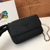 Luxury Prada Calf leather shoulder bag 3011 black