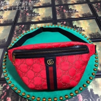 Top Quality Cheapest Gucci GG Velvet Waistpack 574968 Red