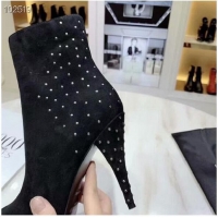 Luxury Yves Saint Laurent Heel 10.5CM Suede Ankle Boots YSL8922 Black 2019