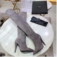 Best Price Yves Saint Laurent Heel 9.5cm High Suede Boots YSL8937 2019