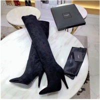 Good Price Yves Saint Laurent Heel 9.5cm High Suede Boots YSL8938 2019