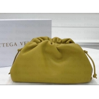 Feminine Bottega Veneta Frame Pouch Clutch Small Bag with Strap In Butter Calf 1911132 Yellow