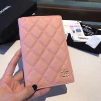 Discount Chanel Calfskin Leather & Gold-Tone Metal Wallet A80385 Pink
