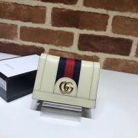 Best Price Gucci Ophidia leather wallet 523155 white