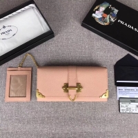 Charming Prada Cahier Saffiano Leather Wallet Large 1MH132 Apricot