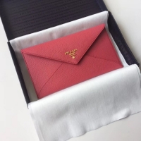 Sophisticated Prada Saffiano leather document holder 1MF175 red