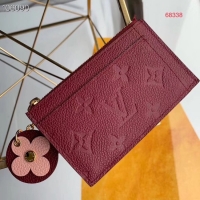Top Design Louis Vuitton ZIPPED CARD HOLDER M68338 purplish