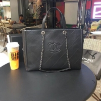 Fashion Chanel Original Calfskin leather Shoulder Bag 55087 black
