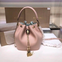 Promotional BVLGARI Serpenti Forever leather flap bag 287614 Pink