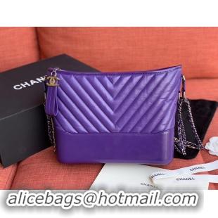 Original Cheap Chanel gabrielle hobo bag A93824 purple