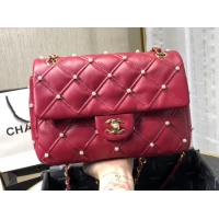 New Luxury Chanel Original Leather Flap Bag AS1202 Red