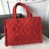 Lowest Cost CHANEL zipped shopping bag AS0976 red