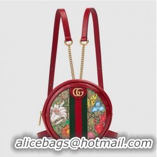 Fashion Discount Gucci Ophidia series GG flower Mini Backpack 598661 red
