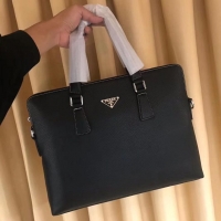 New Style Prada Original Leather Briefcase Bag P2806 Black 