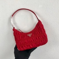 High Quality Prada Nylon and Saffiano leather mini bag 1NE204 red