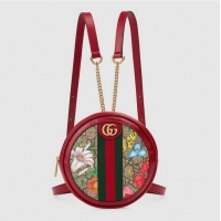 Fashion Discount Gucci Ophidia series GG flower Mini Backpack 598661 red