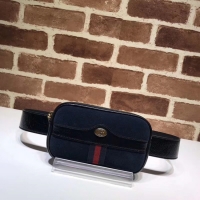 Market Sells Gucci Nubuck leather belt bag 519308 Royal Blue&black