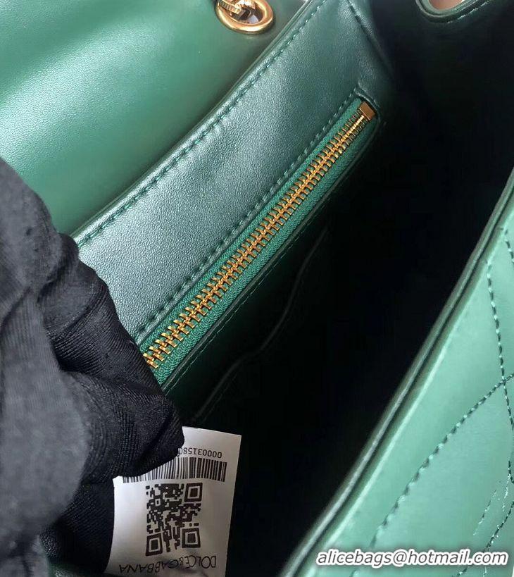 Discount Promotional Dolce & Gabbana Origianl Leather Bag 4919 green