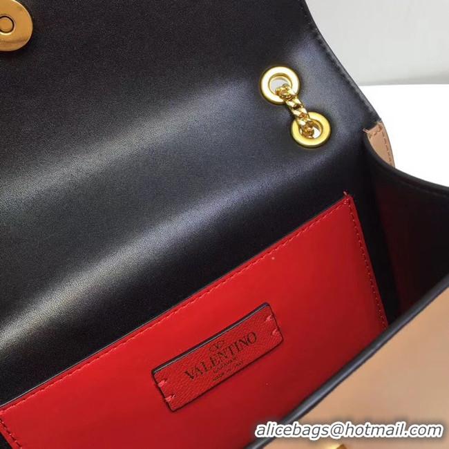 Shop Cheap VALENTINO VLOCK Origianl leather shoulder bag 2424 light pink