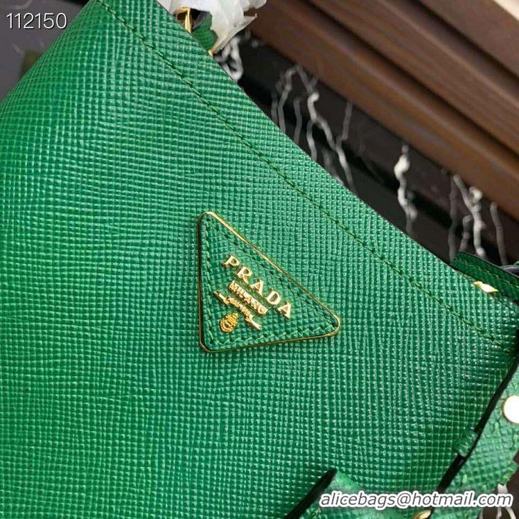Spot Bulk Prada Panier small Original Saffiano Bag 1BA217 Green