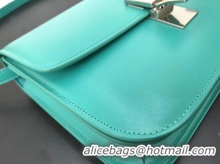 Inexpensive Celine Classic Box Flap Bag Original Calfskin Leather 3378 Blue