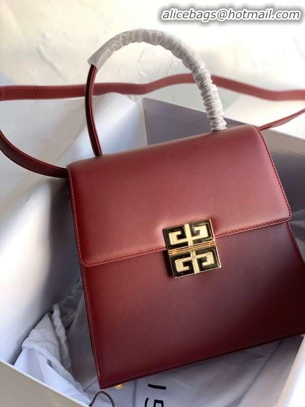 Classic Cheapest Givenchy Calfskin tote 2019 Burgundy
