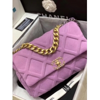 Imitation Charming CHANEL 19 Flap Bag AS1160 Lavender