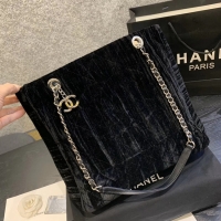Traditional Specials Chanel Velvet Shoulder Bag AS1516 Black