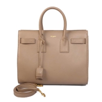 Top Quality Yves Saint Laurent Classic Sac De Jour Bag in Original Leather 7102 Apricot