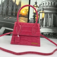 Fashion Show Collection Jacquemus Original Leather Mini Top Handle Bag J8088 Rose