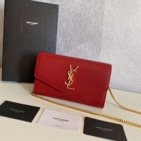 Fashion Show Collection SAINT LAURENT leather shoulder bag Y659193 red