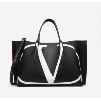 Shop Duplicate VALENTINO Origianl leather tote 9055 black