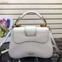 Good Product Prada Embleme Saffiano leather bag 1BN005 white