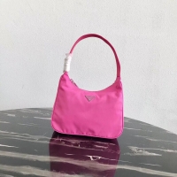 Shop Duplicate Prada Re-Edition nylon Tote bag MV519 pink