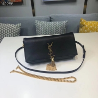 Grade Quality Yves Saint Laurent Calfskin Leather Shoulder Bag 604276 black