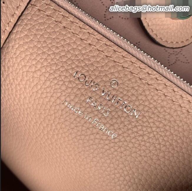 AAAAA Imitation Louis Vuitton Original Mahina Leather Carmel Hobo Shoulder Bag M52950 Magnolia Pink